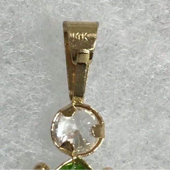 14K Yellow Gold August Girl Birth Month Charm - Picture 4 of 4